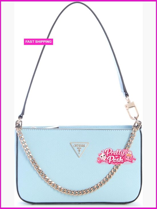 Handbags - Mini Top Zip Shoulder Bag with Detachable Chain